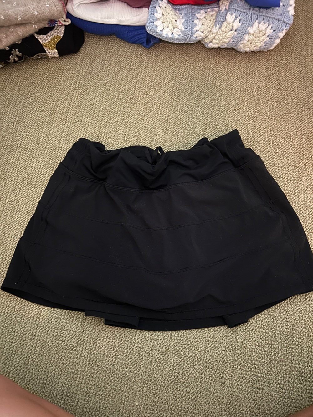 Lululemon Black Athletic Skirt with Built-in Shorts